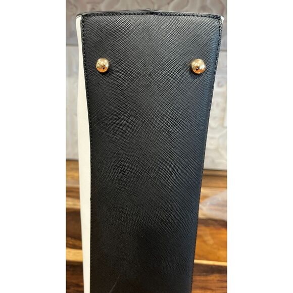 Trina Turk Colorblock Satchel or Crossbody Bag Purse (black/white) NWT - Picture 11 of 11